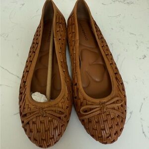 Lucky Brand Brown Woven Flats